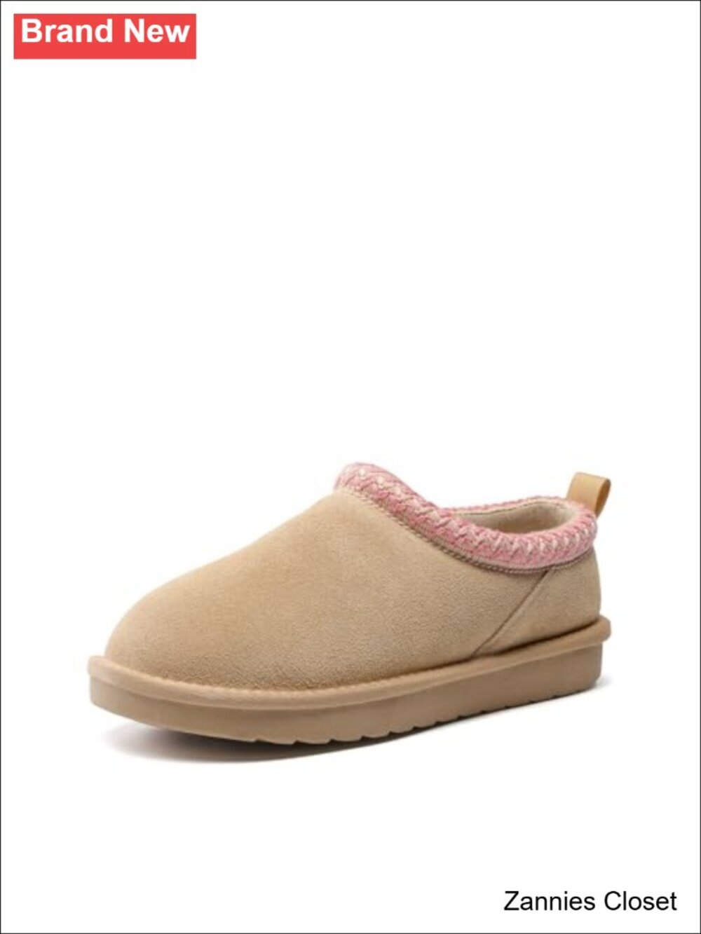 ✨ DREAM PAIRS Women's Genuine Suede Fuzzy Slippers Cozy Warm Slip On
